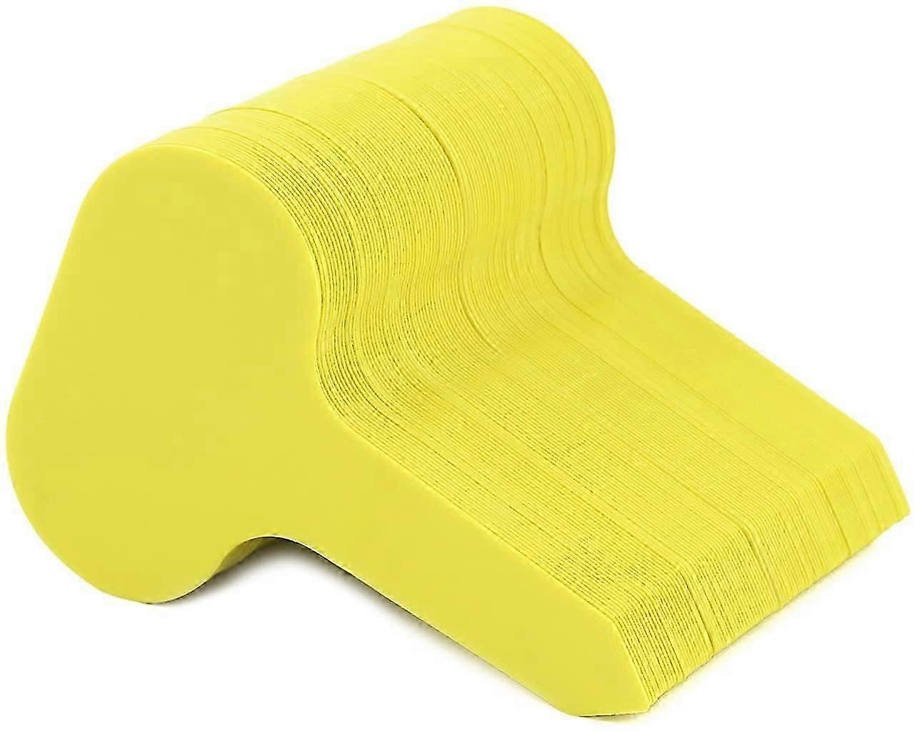 100 x Plastic Plant Labels Yellow 5 x 7cm