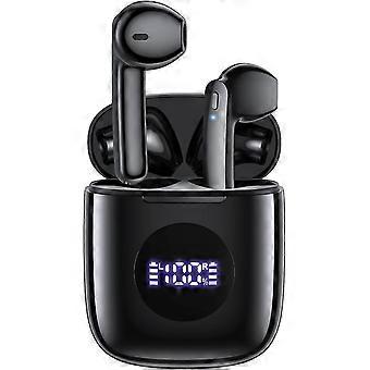 Wireless Earbuds Bluetooth 5.3 Headphones 60hrs Battery Life With Wireless Charging Case Led Power Display Deep Bass Ear Buds Waterproof Earphones Mic