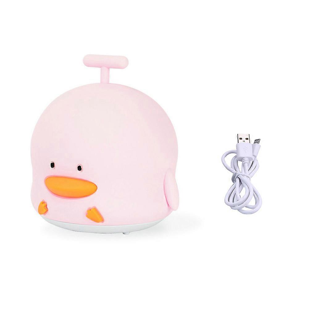 Rechargeable Cute Melody Little Duck Light with Sound Lamp USB Powered for Nursery Bedside Use, Colorful and Adorable Design