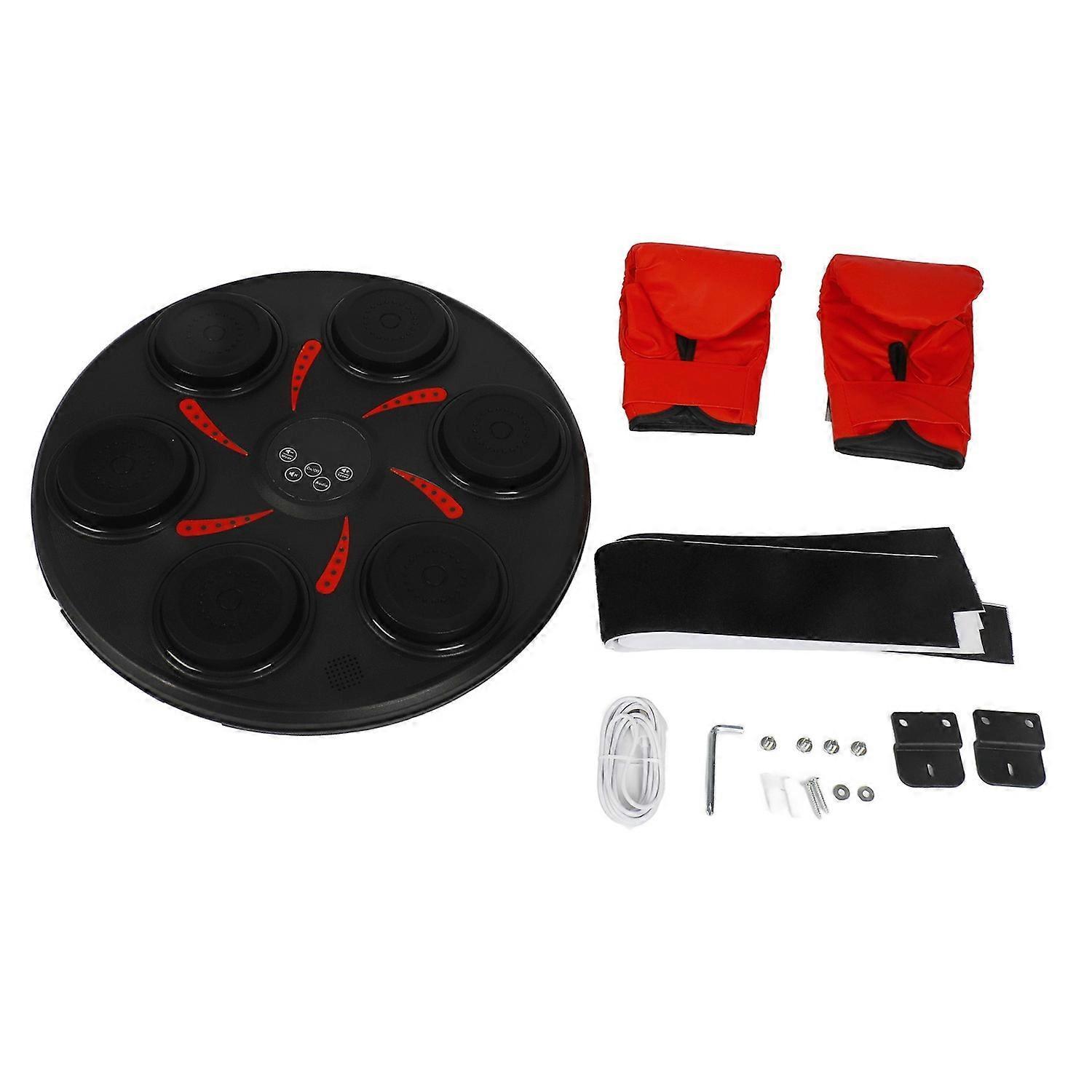 Smart Music Boxing Machine Wall Mounted Rechargeable Bluetooth Electronic Boxing Target with Gloves