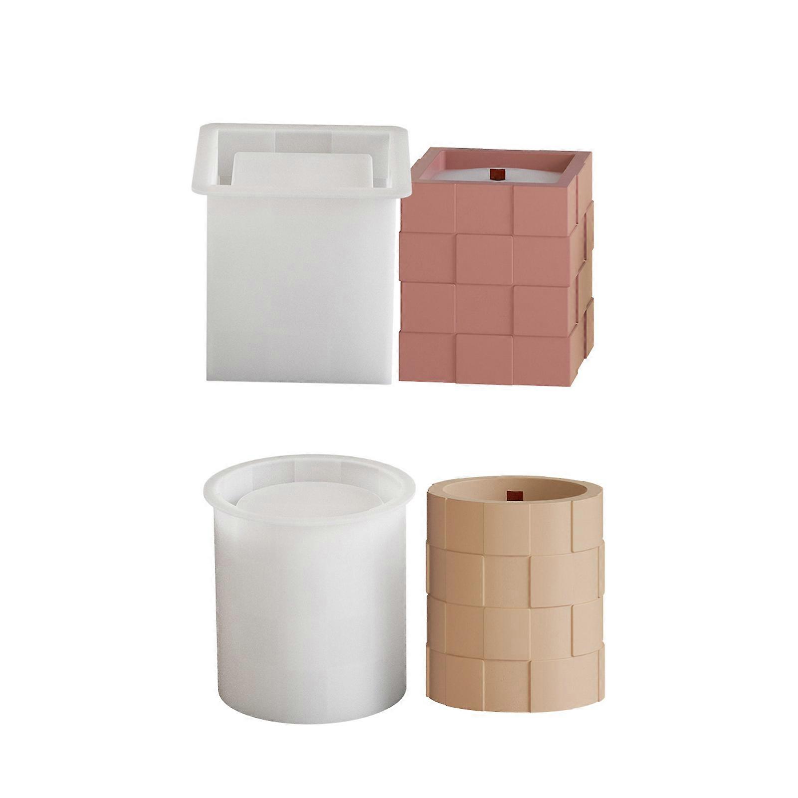 Multipurpose Silicone Molds Flexible Resin Casting Mould Candle Cups Moulds Suitable for Resin Casting and Baking