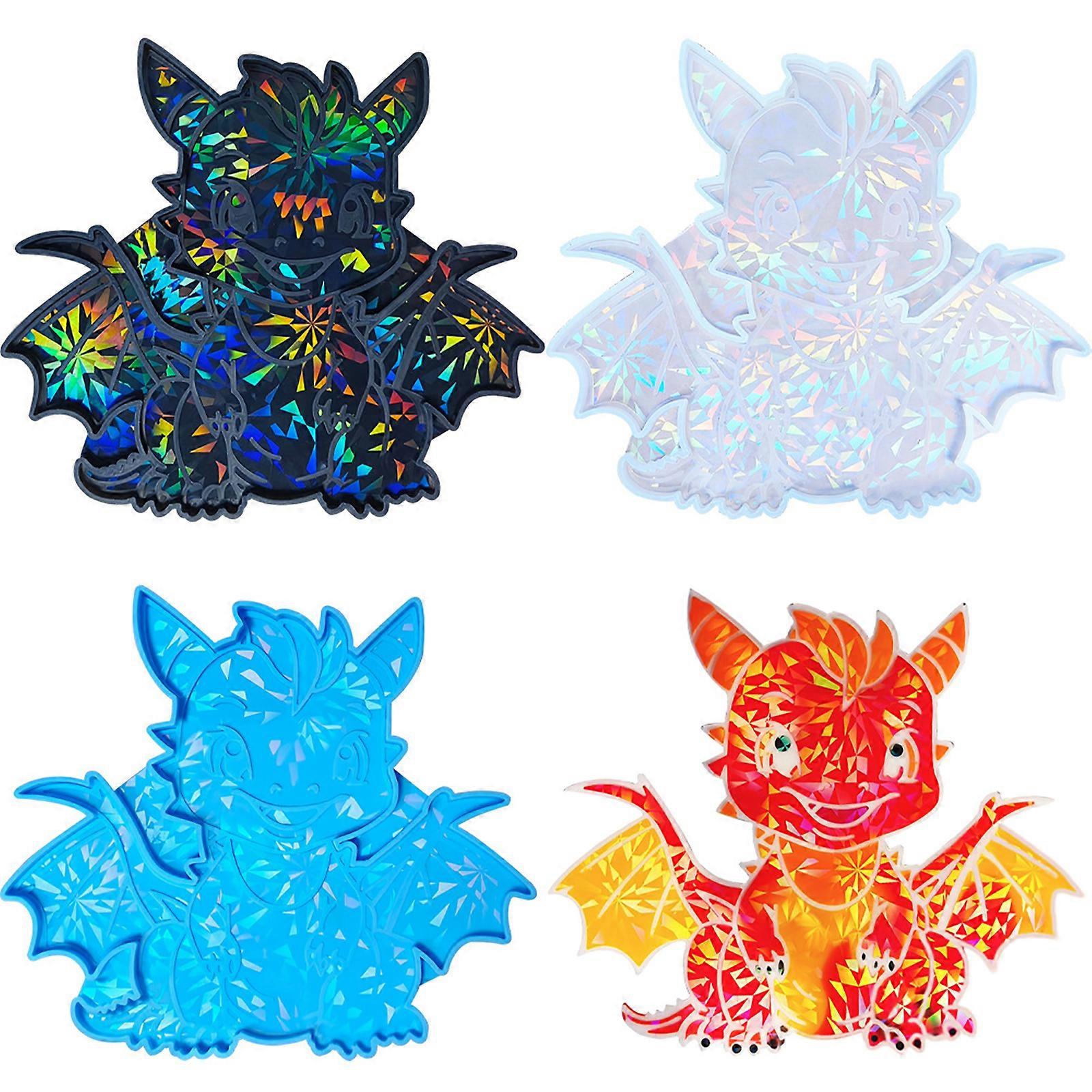 Matrițe unice de artizanat DIY Decorațiuni de perete Matrițe din silicon Material siliconic în formă de dragon potrivit pentru decorațiuni de perete DIY Alb