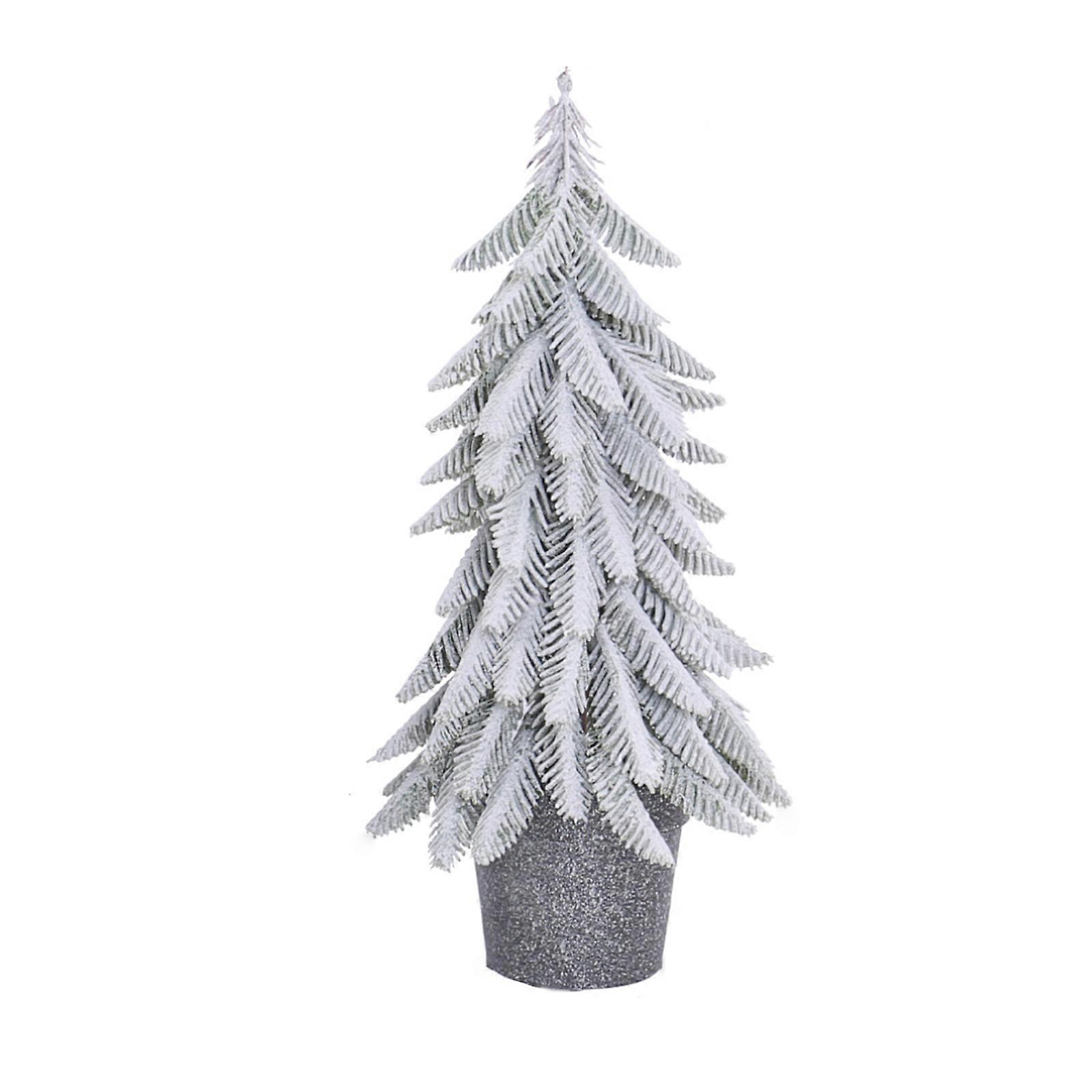Miniature Christmas Tree Decoration Holiday Window Display Props Ornament for Family Gatherings and Office Festivities