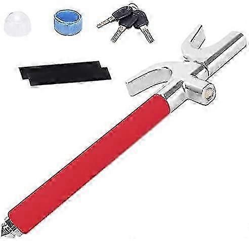 Universal Car Steering Wheel Lock Anti-Theft Retractable Design with 3 Keys