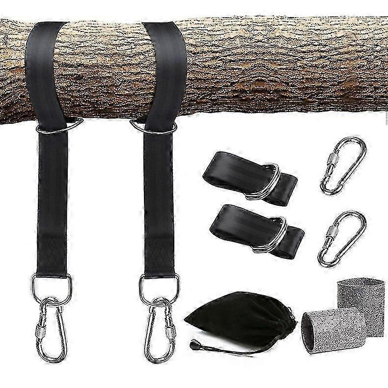 Outdoor Swing Straps Camping Hammock Straps Encrypted Swing Rope Tree Straps Swing Attachment Straps Tie Down Set