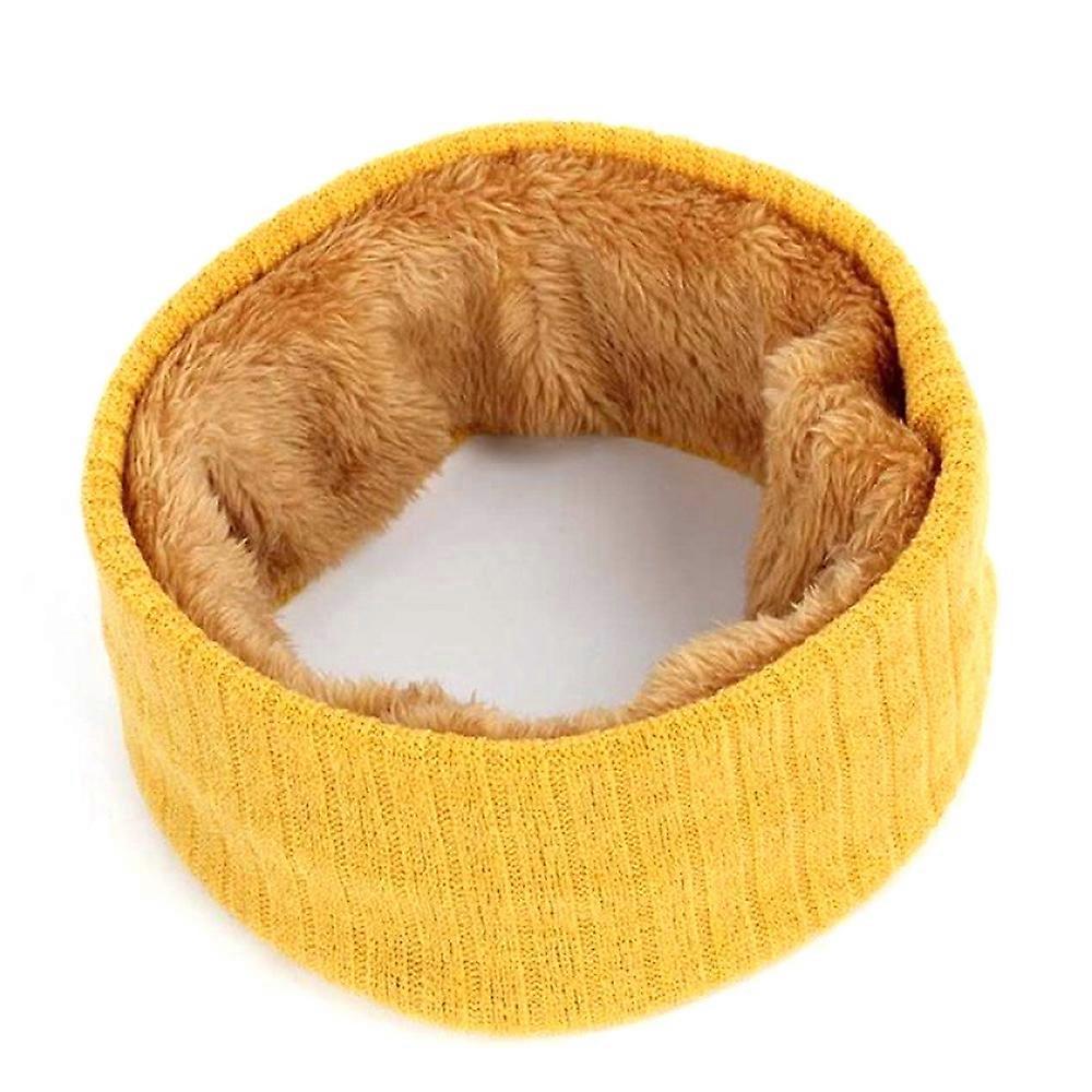 Neck Warmer Knit Fleece Lined Circle Loop Scarves