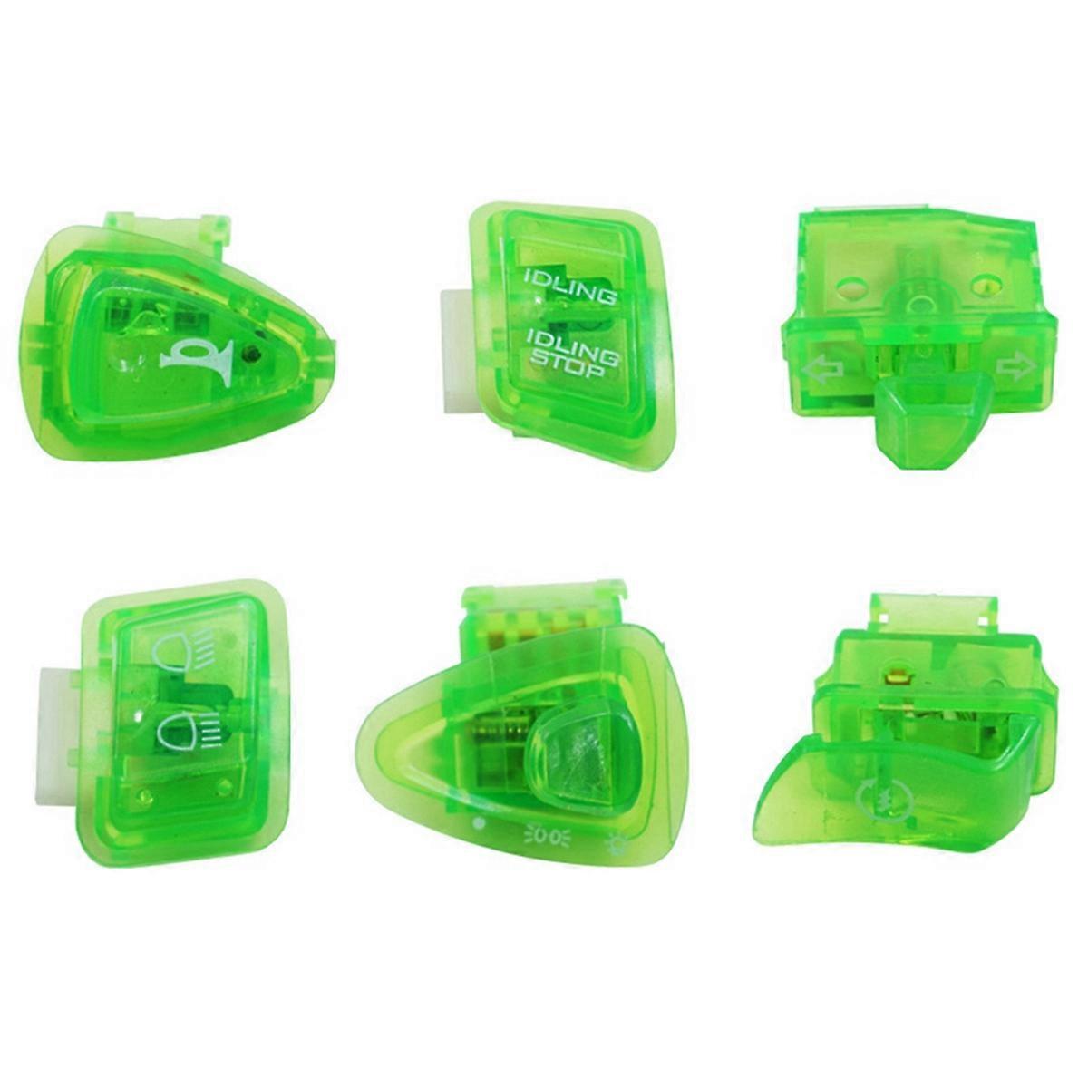 6Pcs for GY6 50cc 125cc 150cc ATV Moped Scooter Motorcycle Heads Light Horn Dimmer Turn Single Swit