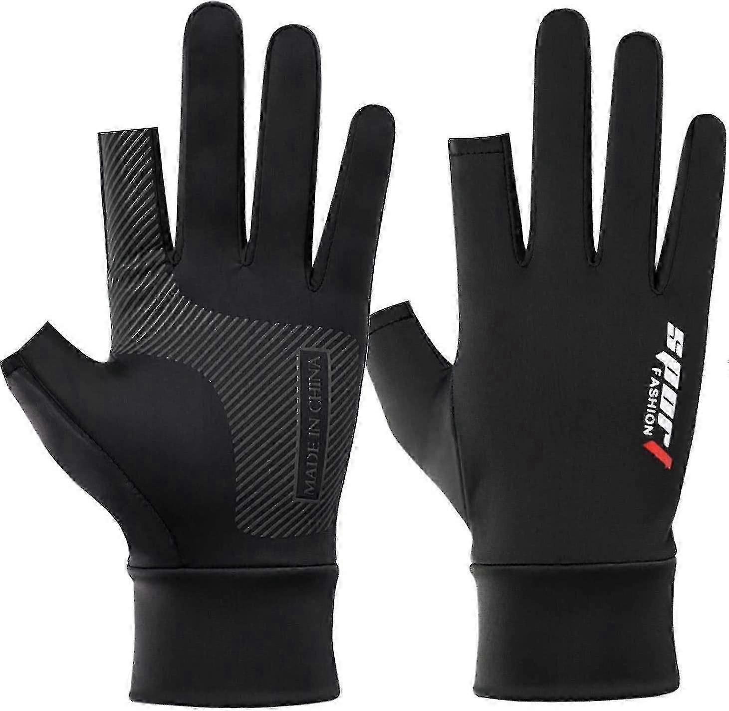 Touchscreen Gloves Fishing Cycling Ice Silk Breathable Elastic Sun Protection Touchscreen Fitness Sports Driving Gloves Upf50+ Cycling