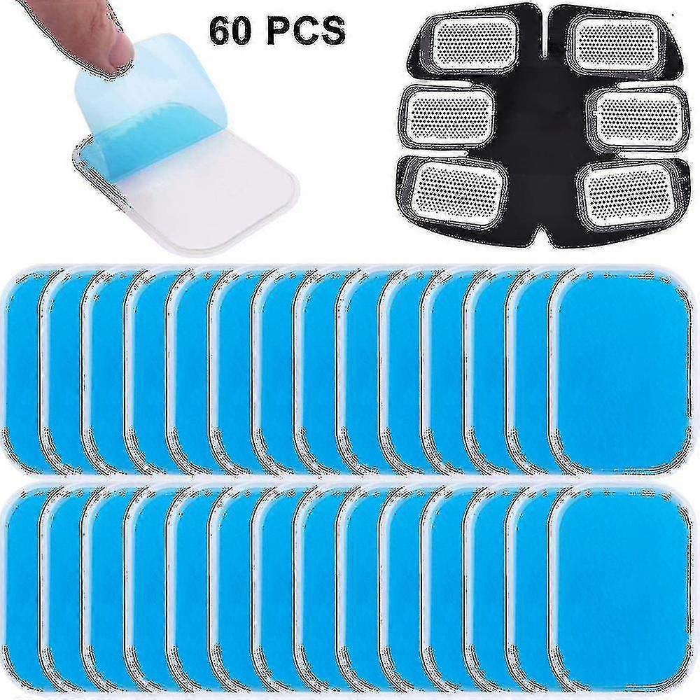 60pcs Gel Sheets Gel Pad, Abs Trainer Replacement Gel Sheet Abdominal Edition a