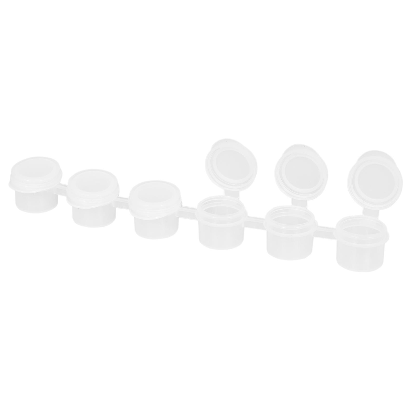 24 Strips 2Ml Empty Paint Strips Paint Cup Clear 144 Pots in