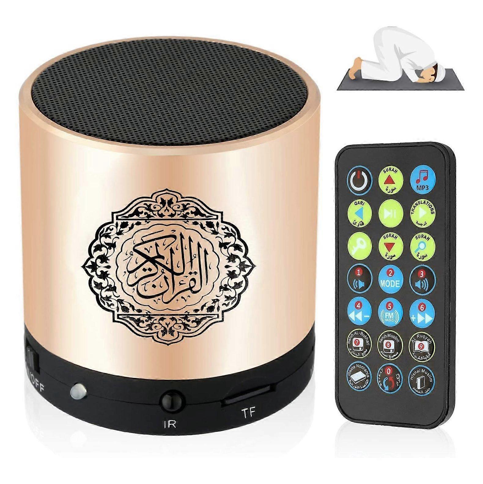 Quran Muslim Speaker,Smart Koran Translation Small Portable Remote Control Bluetooth MP3 FM IF Playe