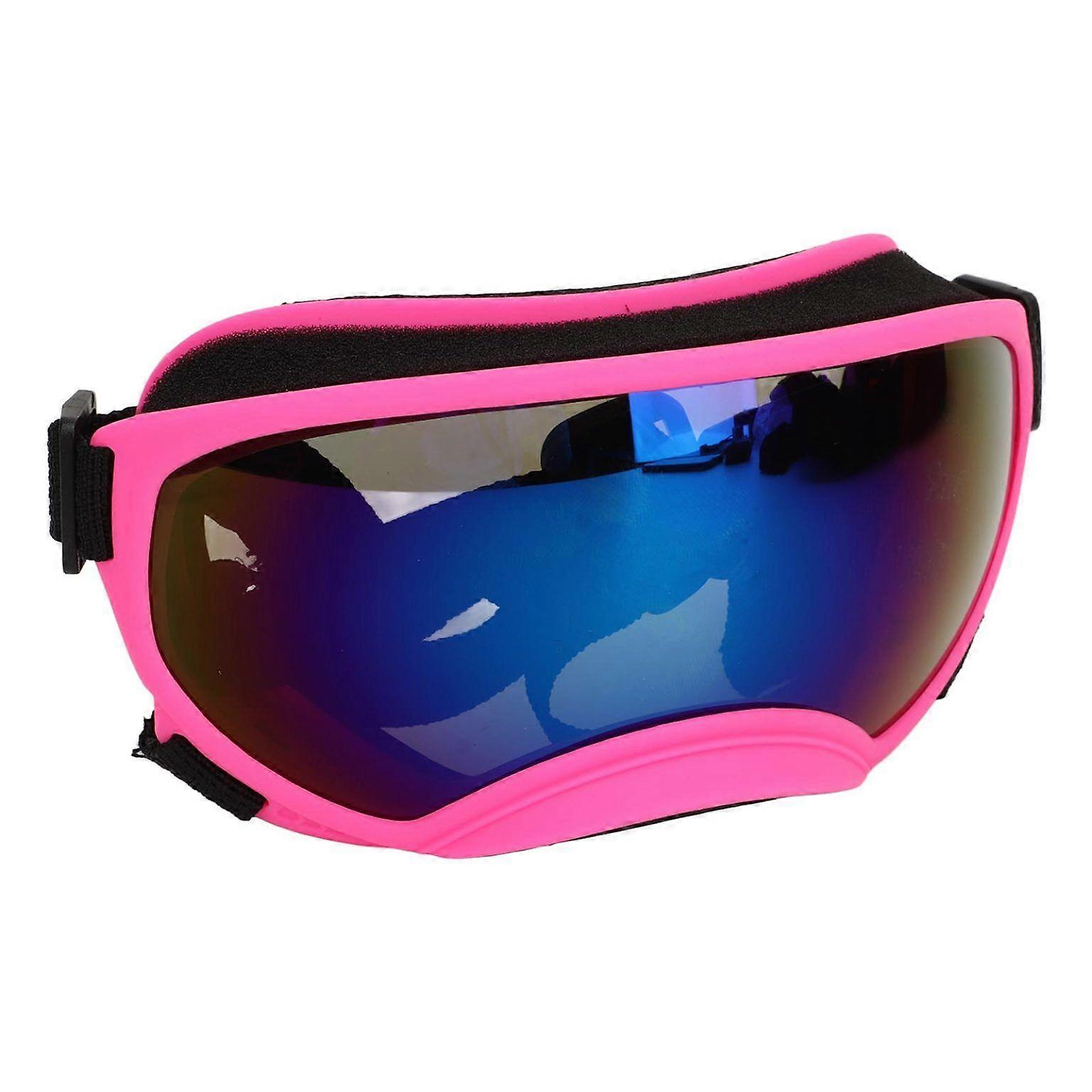 Windproof UV Protection Dog Goggles - Pink Frame
