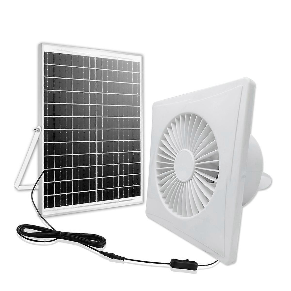 Ventilation 6Inch High-Speed Solar Silent Fan B