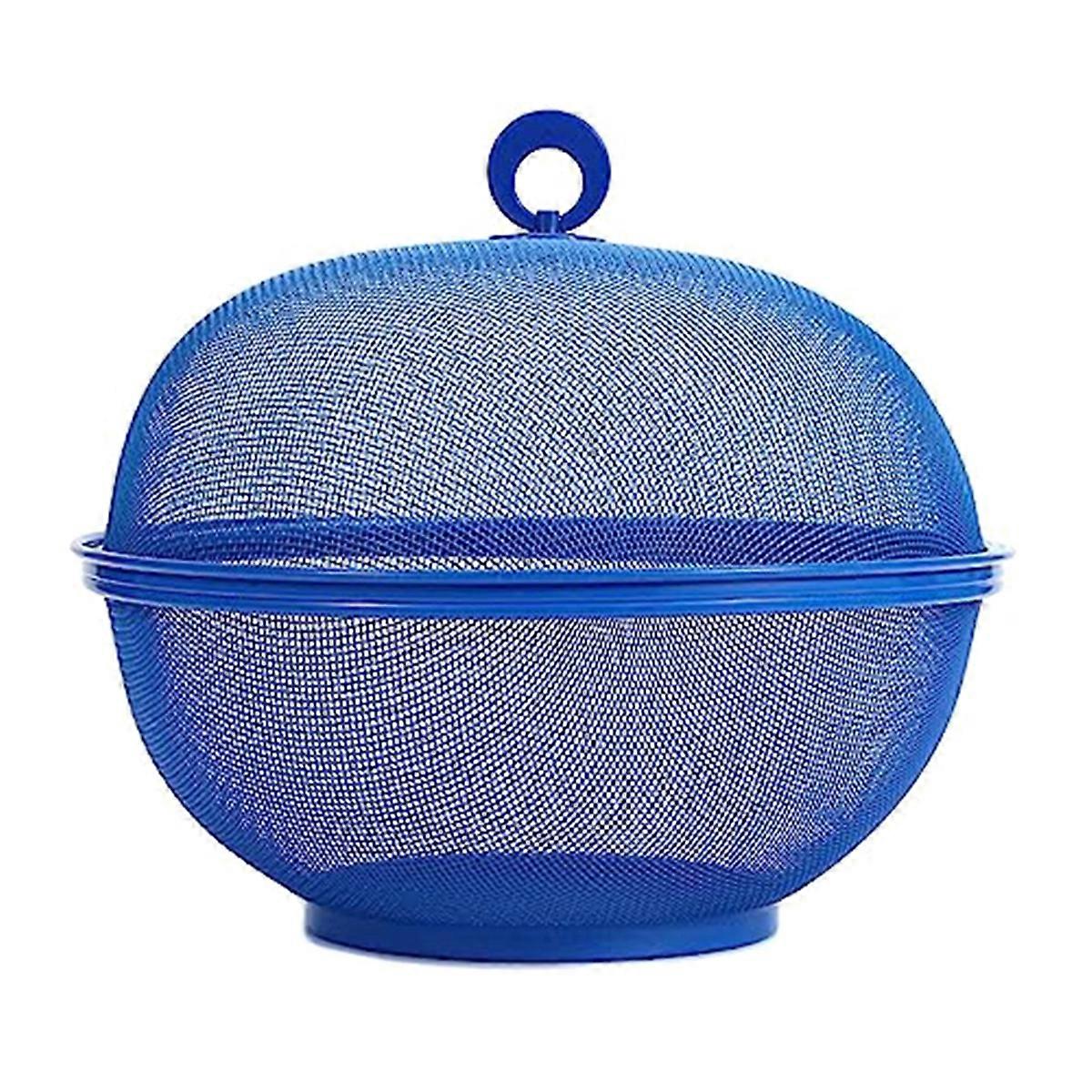 Kitchen Ware with Lid Fruit Plate Blue