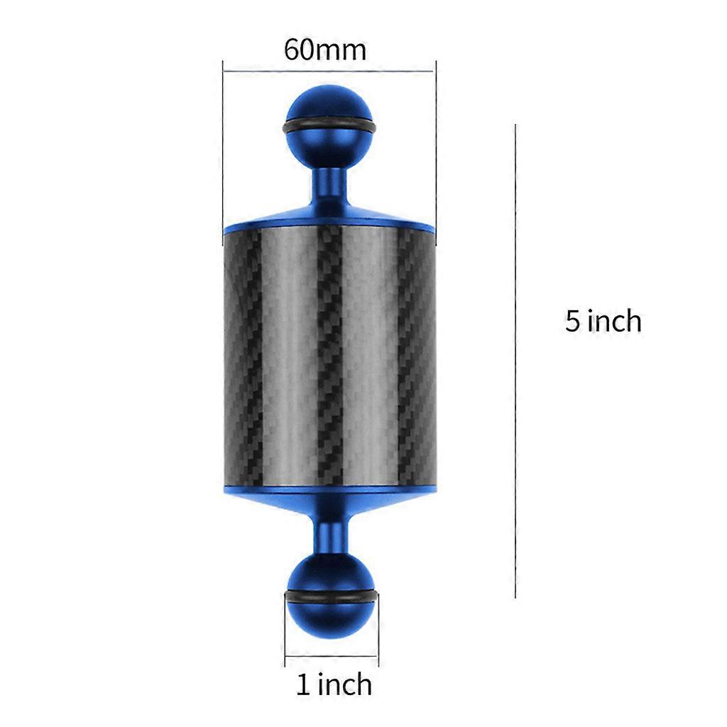 Bola Dupla de Fibra de Carbono e Liga de Alumínio de 60mm Braço Flutuante Corpo de Braço Oco Bola Acessório de Fotografia de Braço Flutuante S