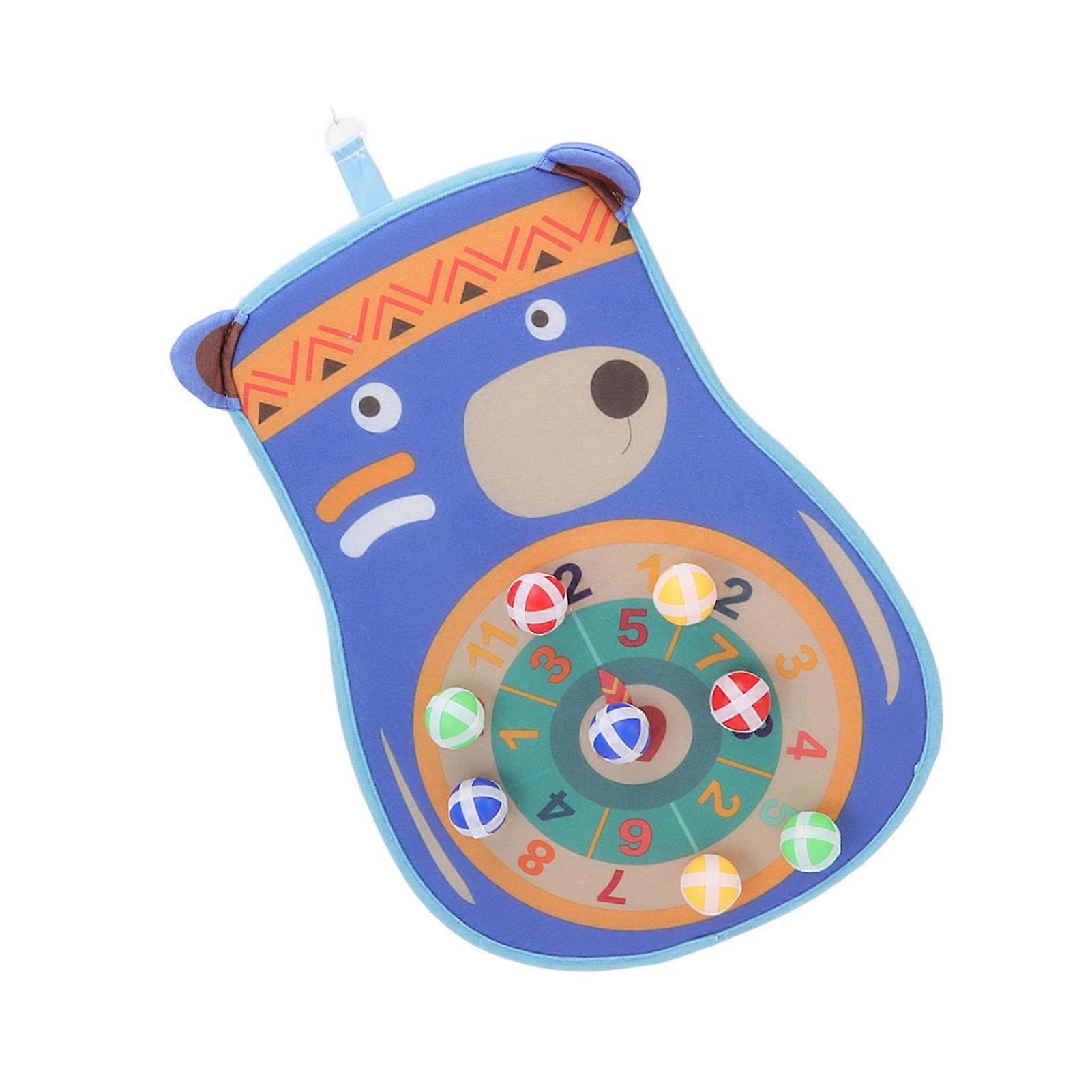 Dart Sticky Ball Board Educational Double Sided Cartoon Fun Parent Child Interactive Indoor Dartboard Toys