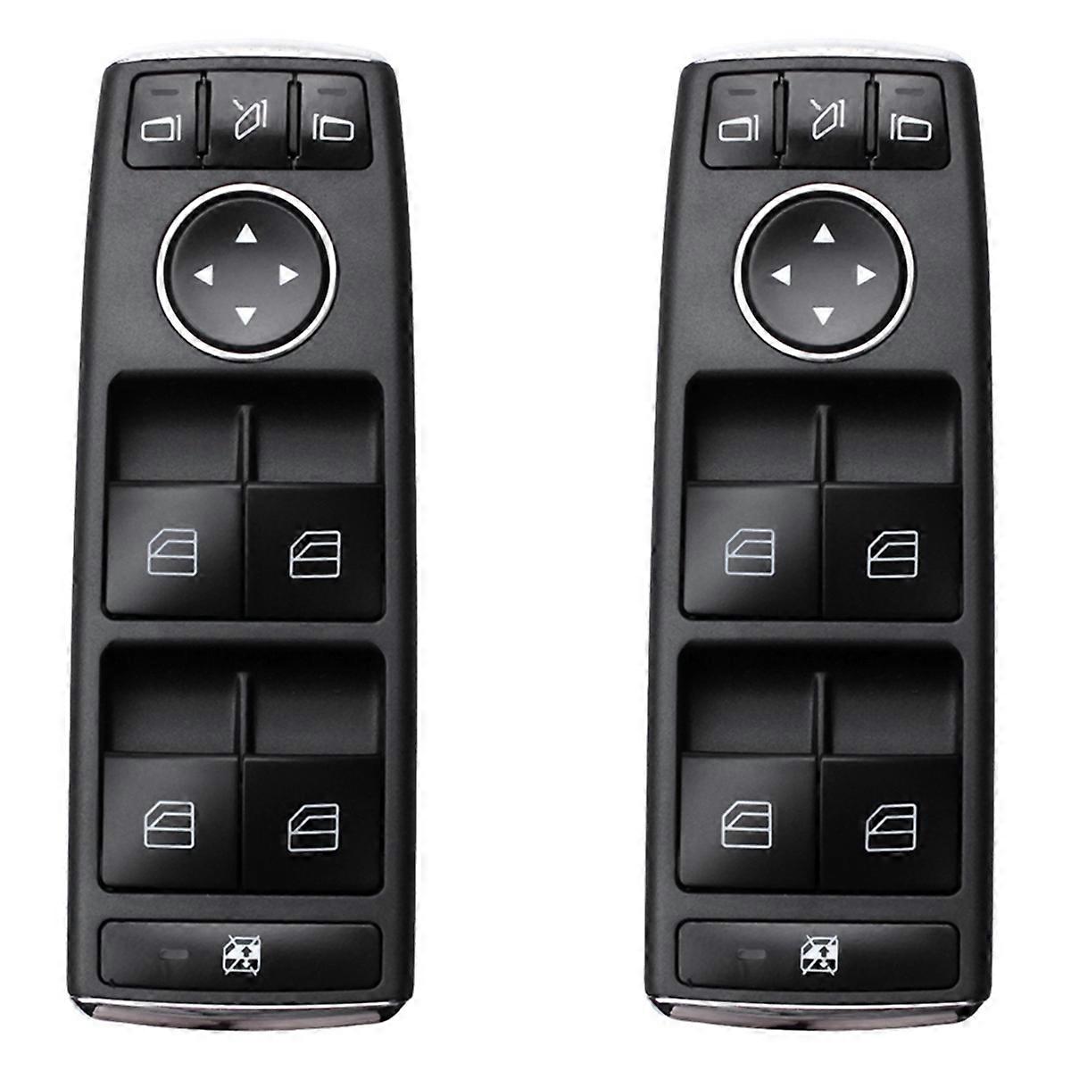 2Pcs Glass Lifter Main Switch Power Window Switch for