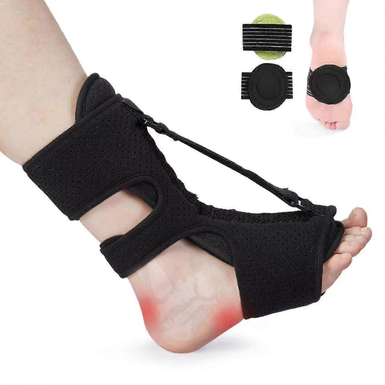 Plantar Fasciitis Night Splint for Maximum Foot Drop Support, Adjustable, Comfortable Fit, Breathable Material