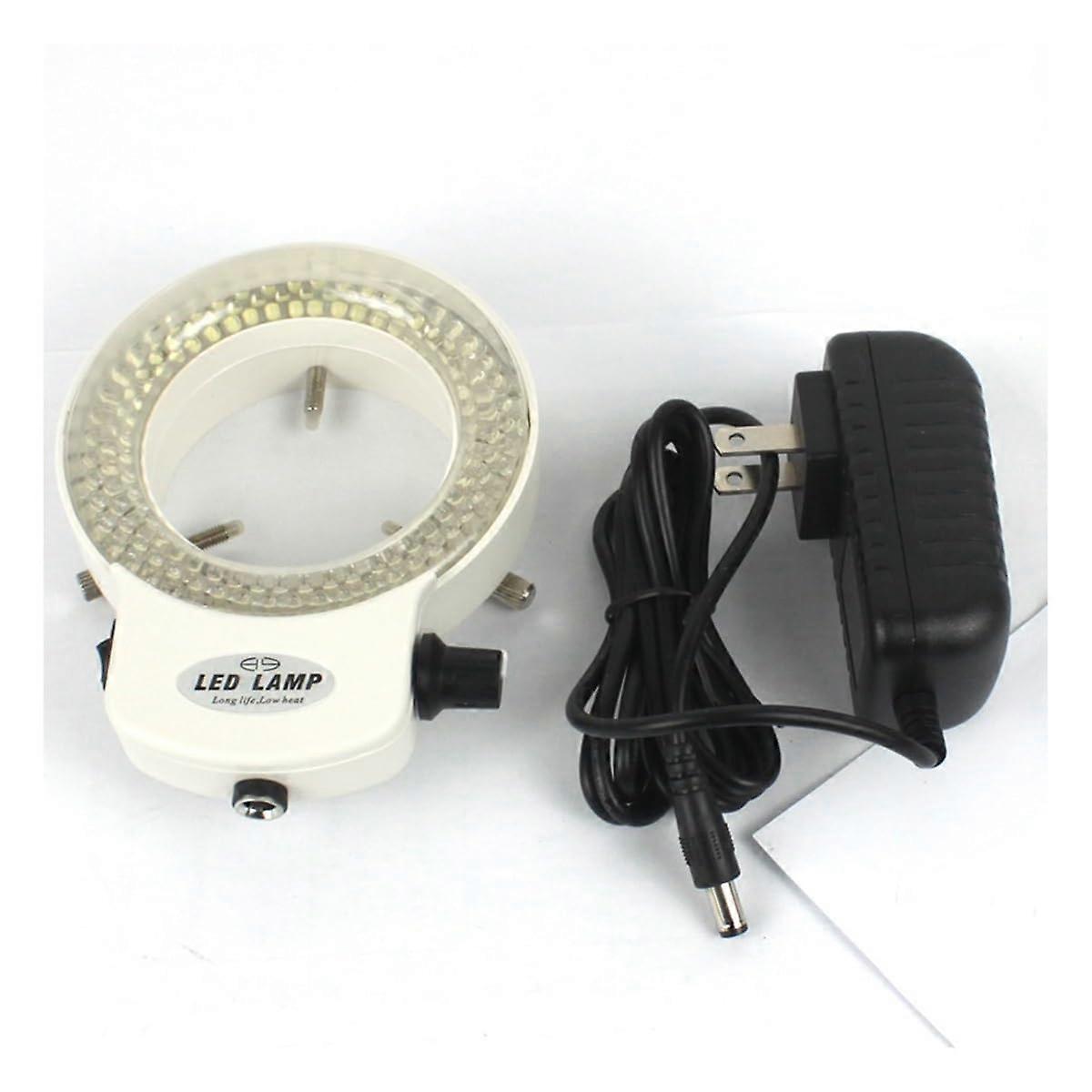 Lab Microscope Accessories Adjustable 144 LED Miniscope Light 0- Adjustable Lamp for Video Stereo Microscope Lens(144PCS LED White)