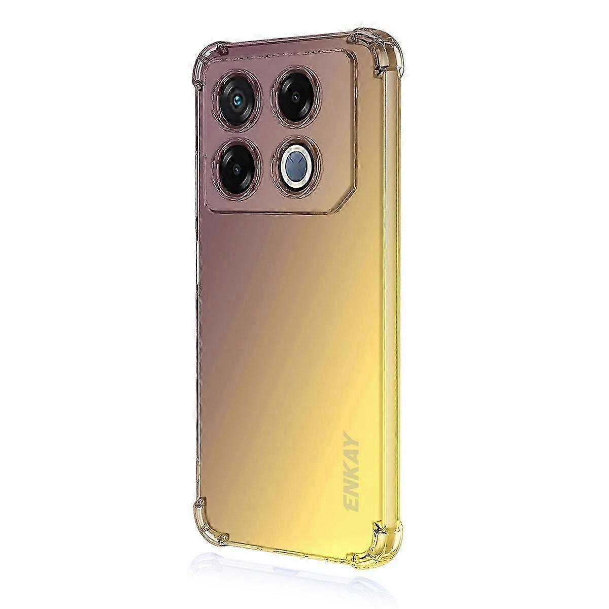 For Infinix Gt 20 Pro 5g Tpu Case Enkay Thickened Four Corner Drop-proof Phone Back Cover - Purple G