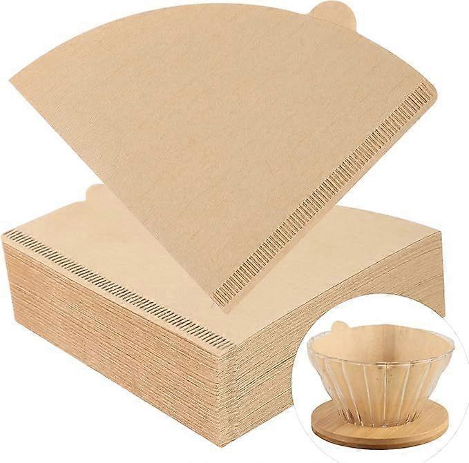 Coffee filter paper 140 pieces unbleached compatible with size 02 filter paper suitable for drip coffee machine
