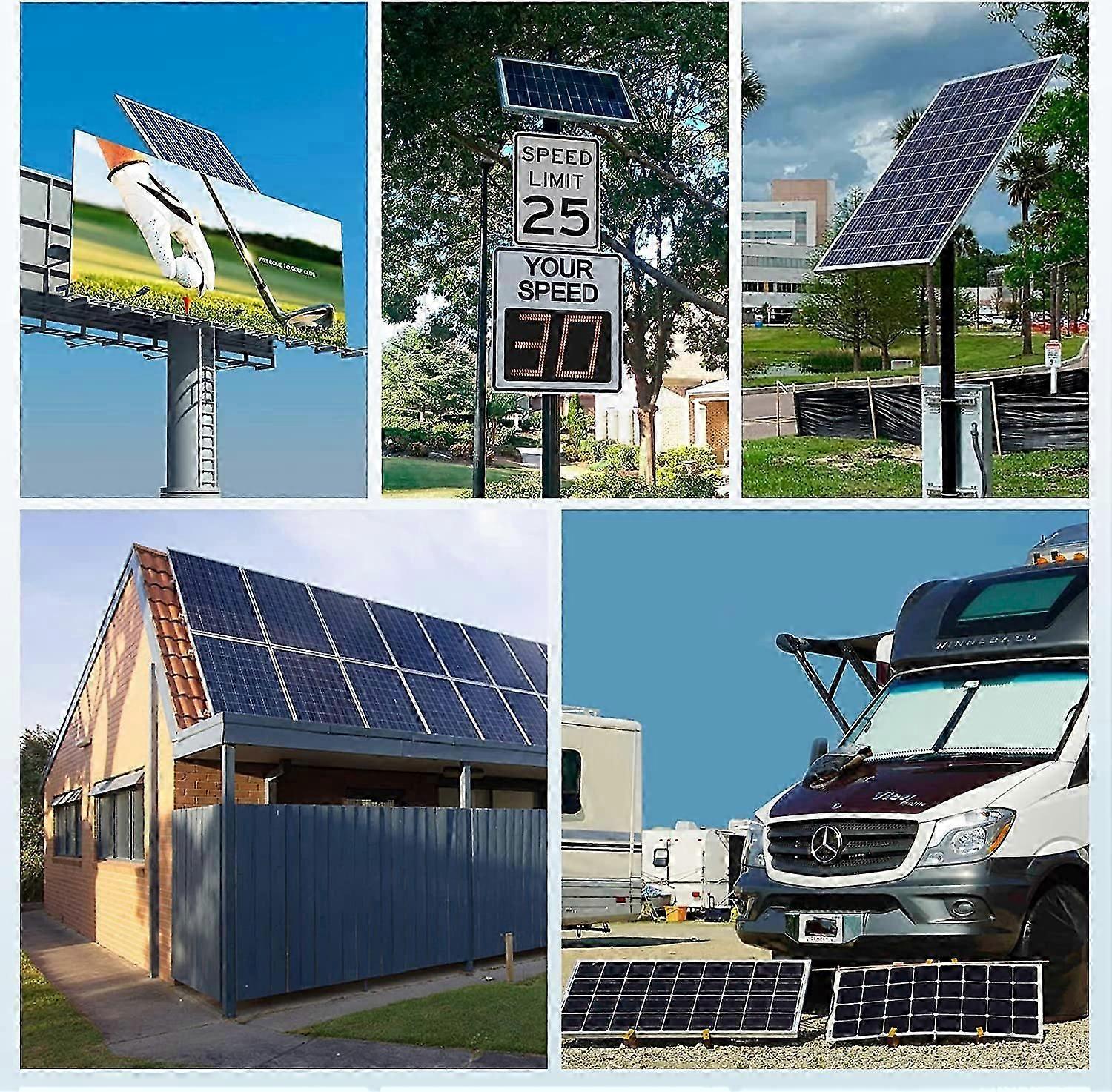 30A 12V/24V Charge Controller Smart Solar Panel Charge Regulator with LCD Display and 5V/2A USB Port