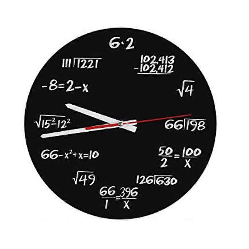 Mathe Formeln Uhr Quiz Uhr Uhr in Schwarzweiß einzigartige Mathematik