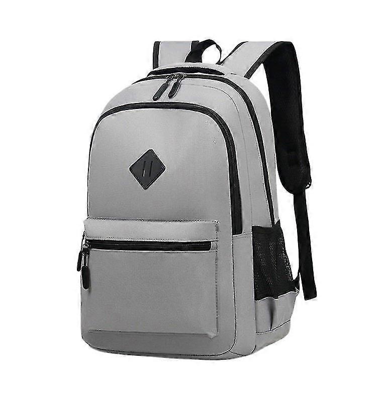 Backpack, Side Pockets, Padded Shoulder Straps, With Usb Plug,gray
