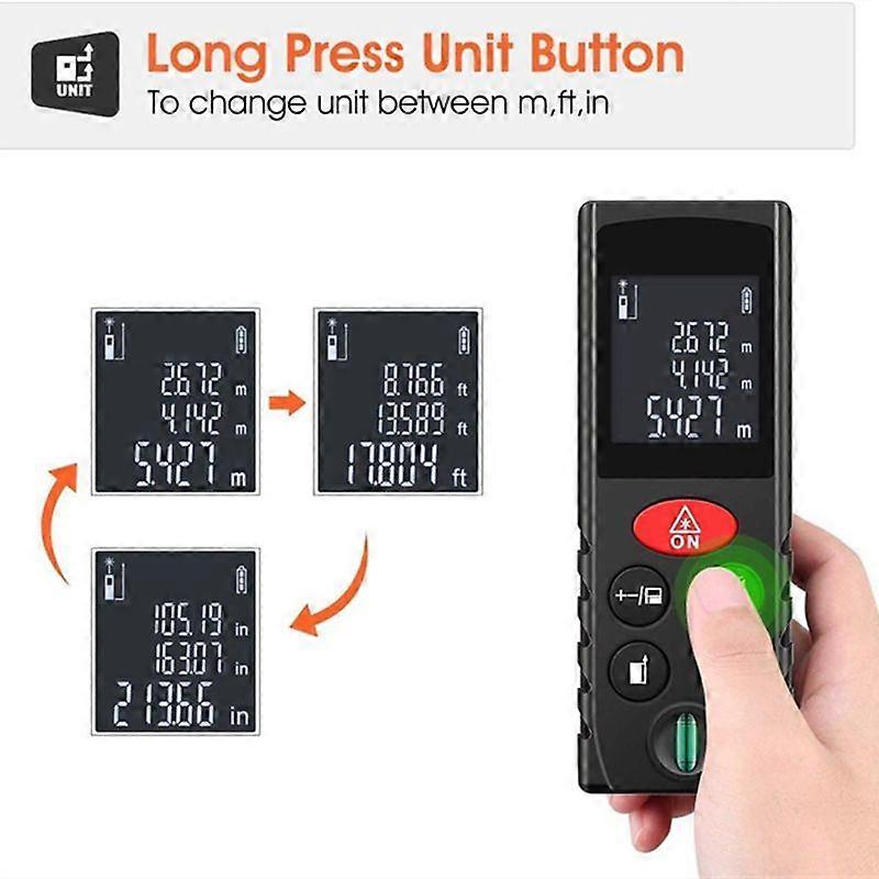 40/60/80/100M Handheld Laser Distance Meter Laser Measure Distance Meter with Camera Mini Laser Distance Meter with Cad
