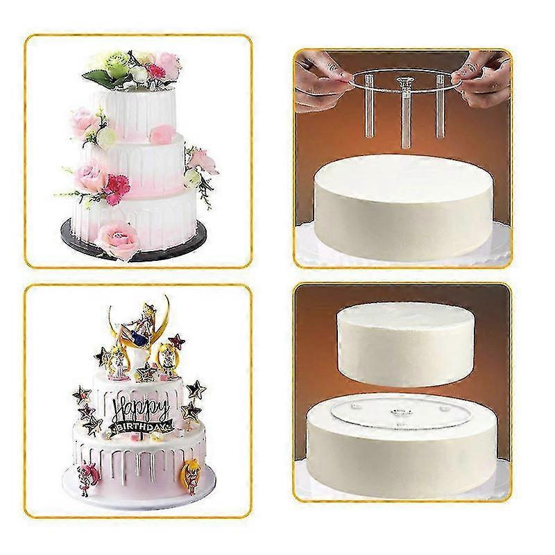 Présentoir à gâteau à plusieurs niveaux, outils de gâteau de bricolage-8 pouces-