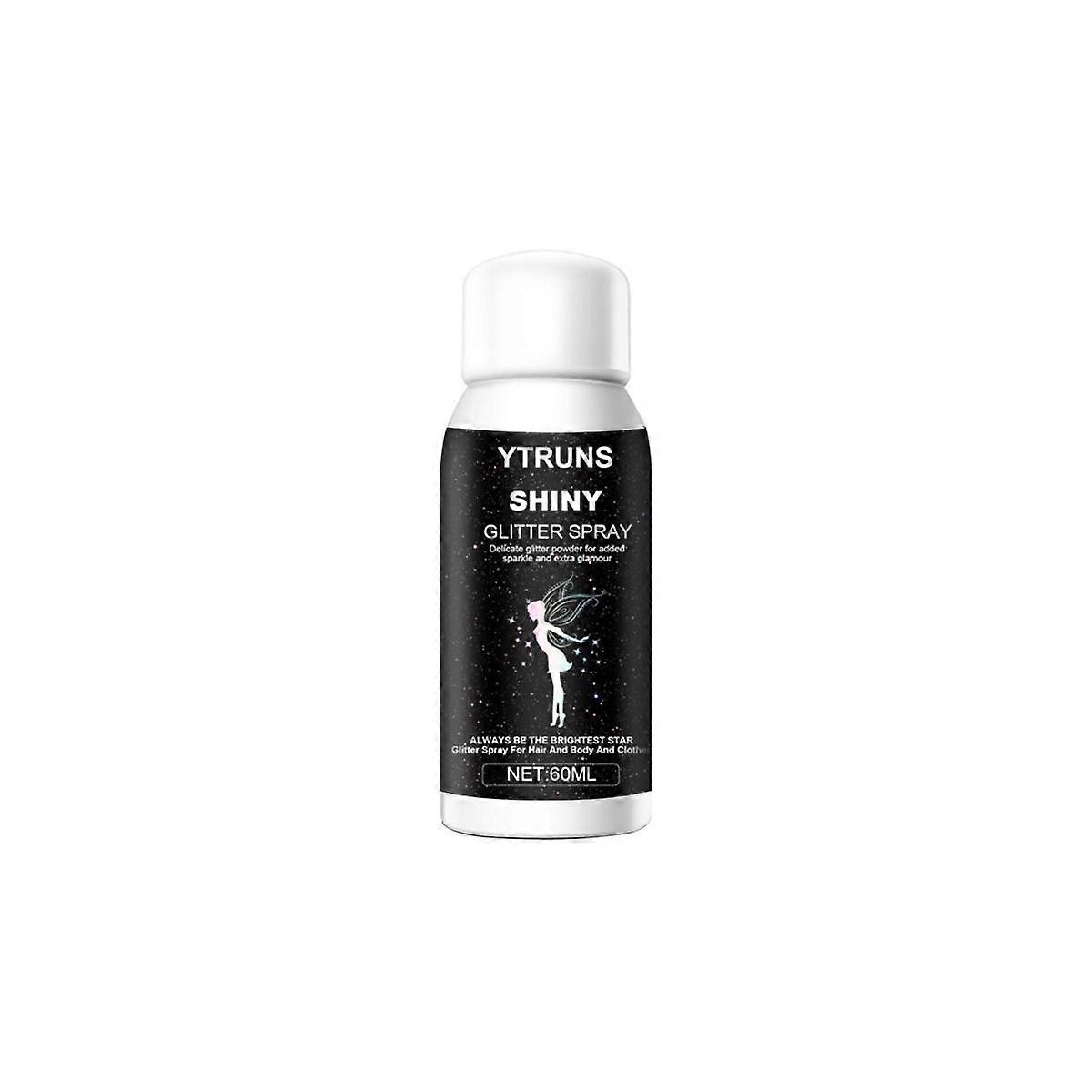 Glitter Spray for Hair and Body, Body Glitter Hairspray for Clothes, Music Festival Face Glitter for Women, Quick-Drying and Long-Lasting Body Shiny S