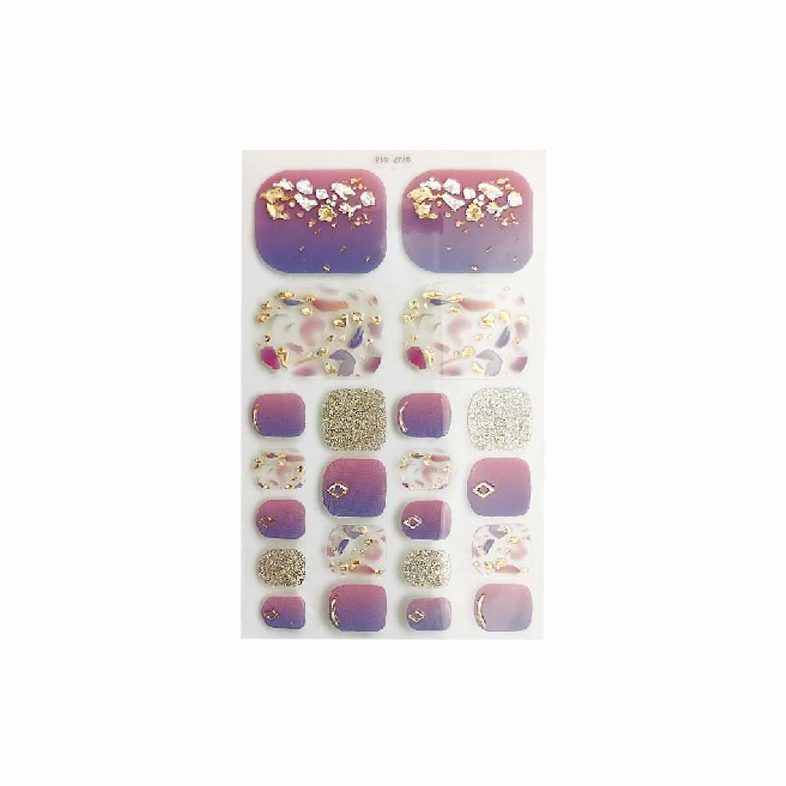 اصبع القدم ملصقات مسمار اصبع القدم ملصقات مسمار برونز تقليد الماس مسمار ملصقات PUW4623