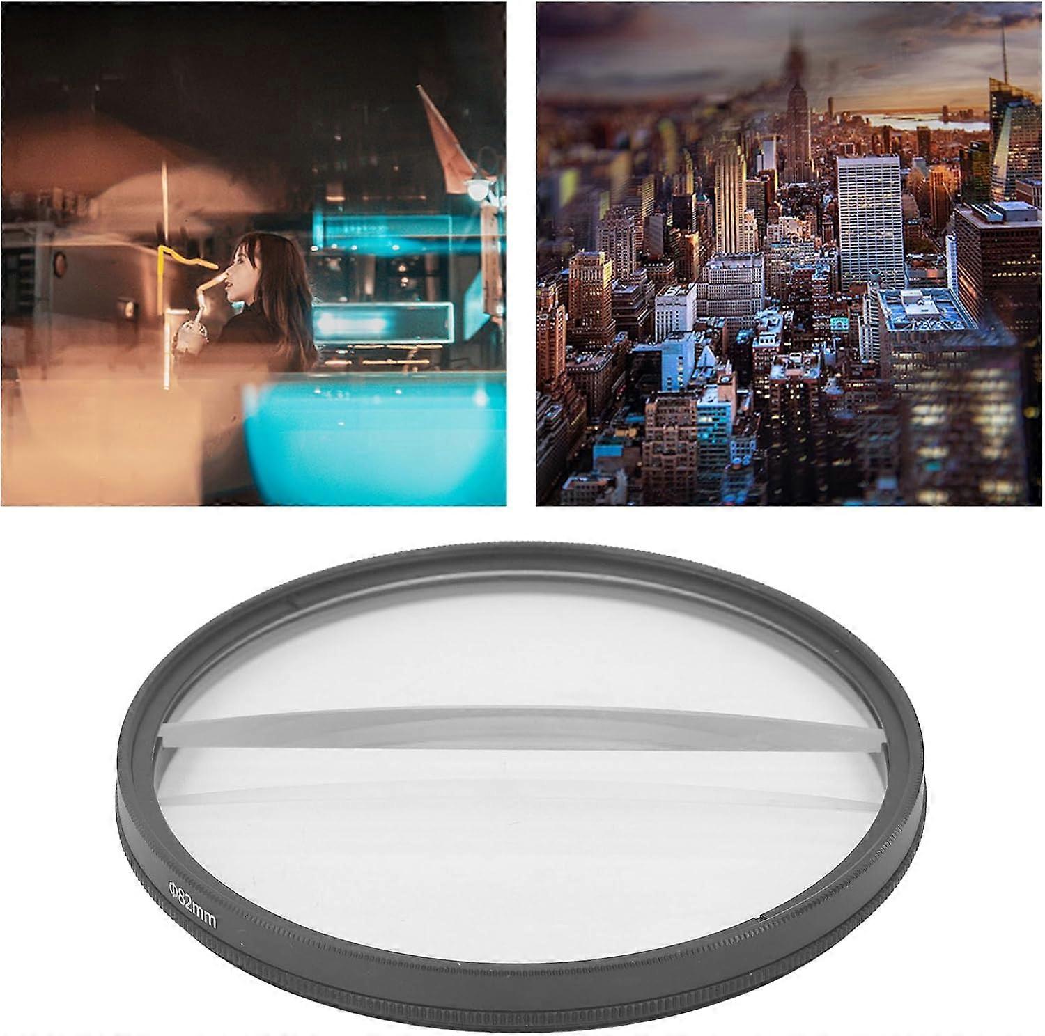 Double Half Moon Prism Special Effect Filter For DSLR Cameras, Center-Blur Zoom Effect, K9 Optical Glass