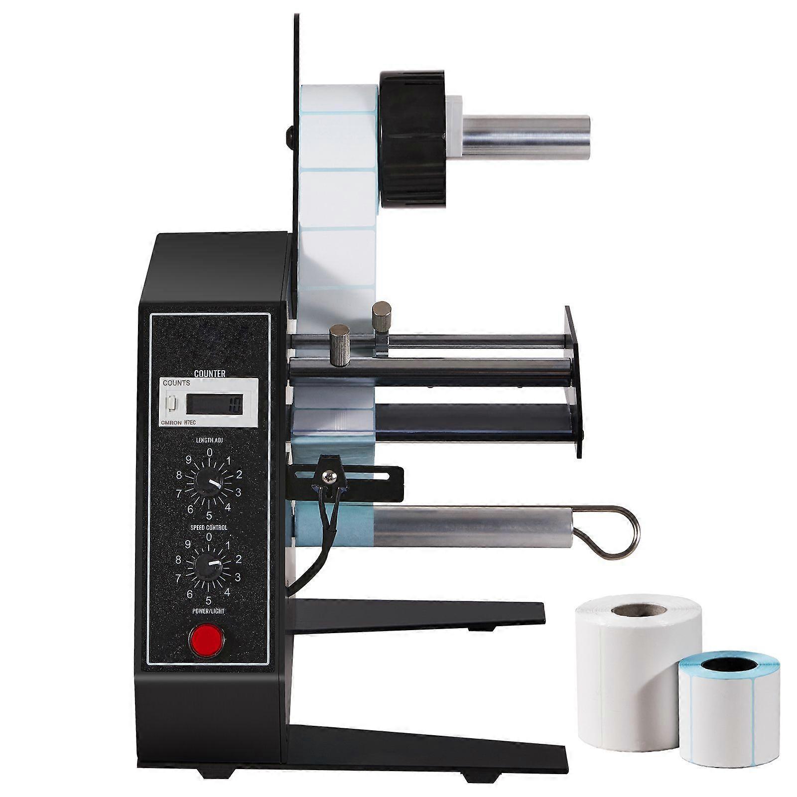 Automatický dávkovač etiket, šířka 0,6"-4,9"/15-125 mm, délka 0,1"-5,9"/3-150 mm, aplikátor etiket s nastavitelnou rychlostí