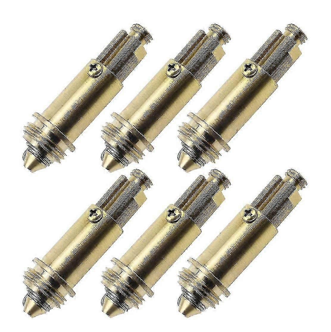 6 PCS Sink Plug Replacement Basin Bath Waste Click Clack Spring Brass Plug Bolt for Kitchen Sink Ba