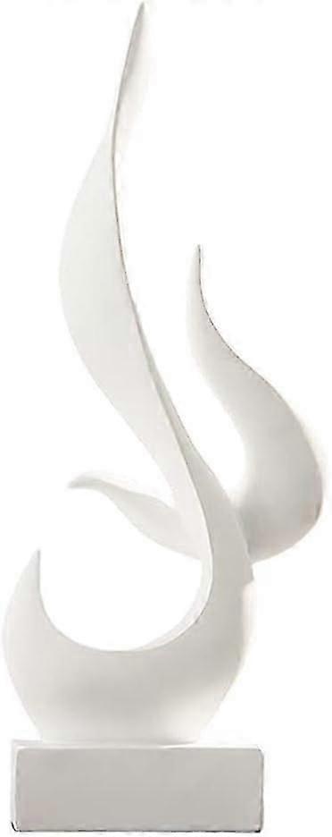 Resin Minimalist Statue ,Figurines Abstract Ornament Sculpture, Elegant Desk decor ,Bookshelf Living Room Hotel Bar Decoration, White