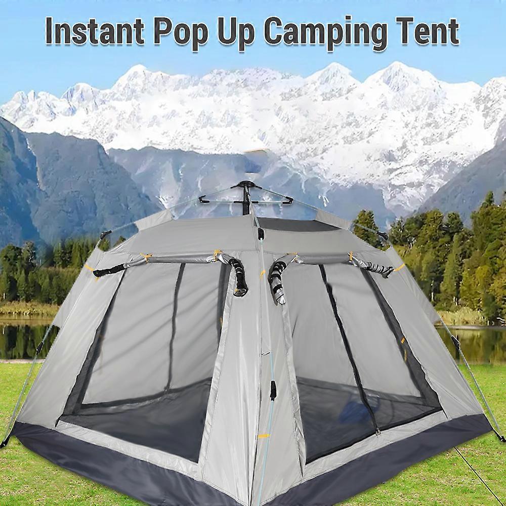 Instant Pop Up Waterproof Camping Tent Outdoor Easy Set Up Automatic Beach Tent for 3-5 People