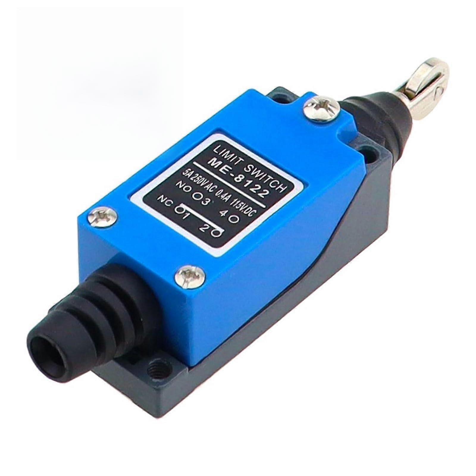 ME-8122 Limit Switch, 1pcs Momentary Parallel Roller Plunger Actuator, NO NC, Compact Design for Versatile Applications