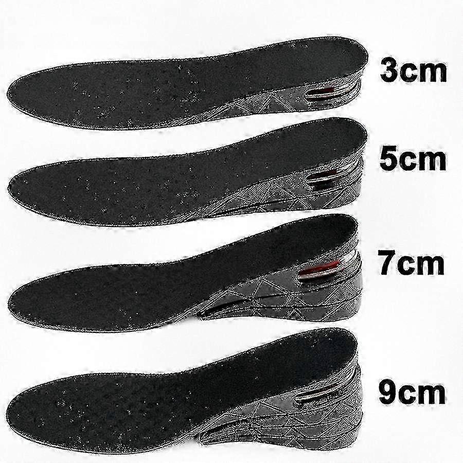Elevating Shoe Insoles for Added Height, Adjustable from 3 to 9 cm, Discreet Lift Inserts