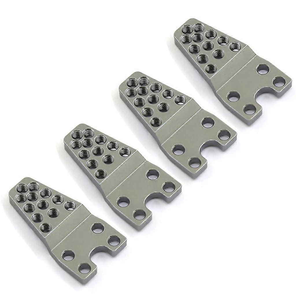 Aluminum Alloy Shocks Height Angle Adjustment Bracket Mount Support RC Spare Parts for 1/10 SCX10 D90 RC Crawler Car, Titanium