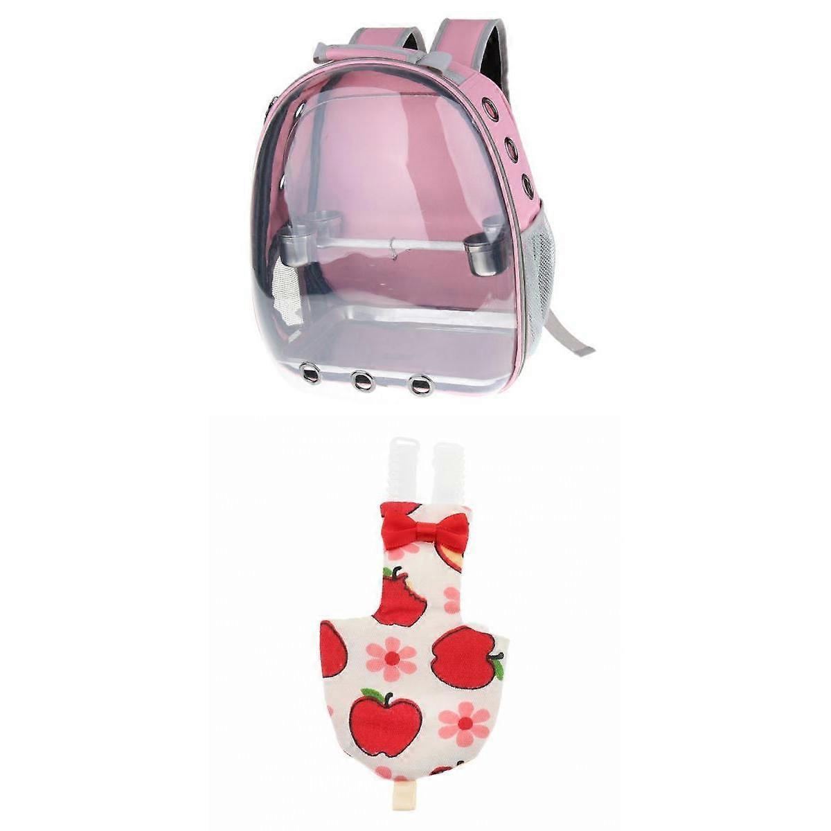 Medium Parrot Outdoor Supply Pack-Carrier Backpack & Adjustable Nappy