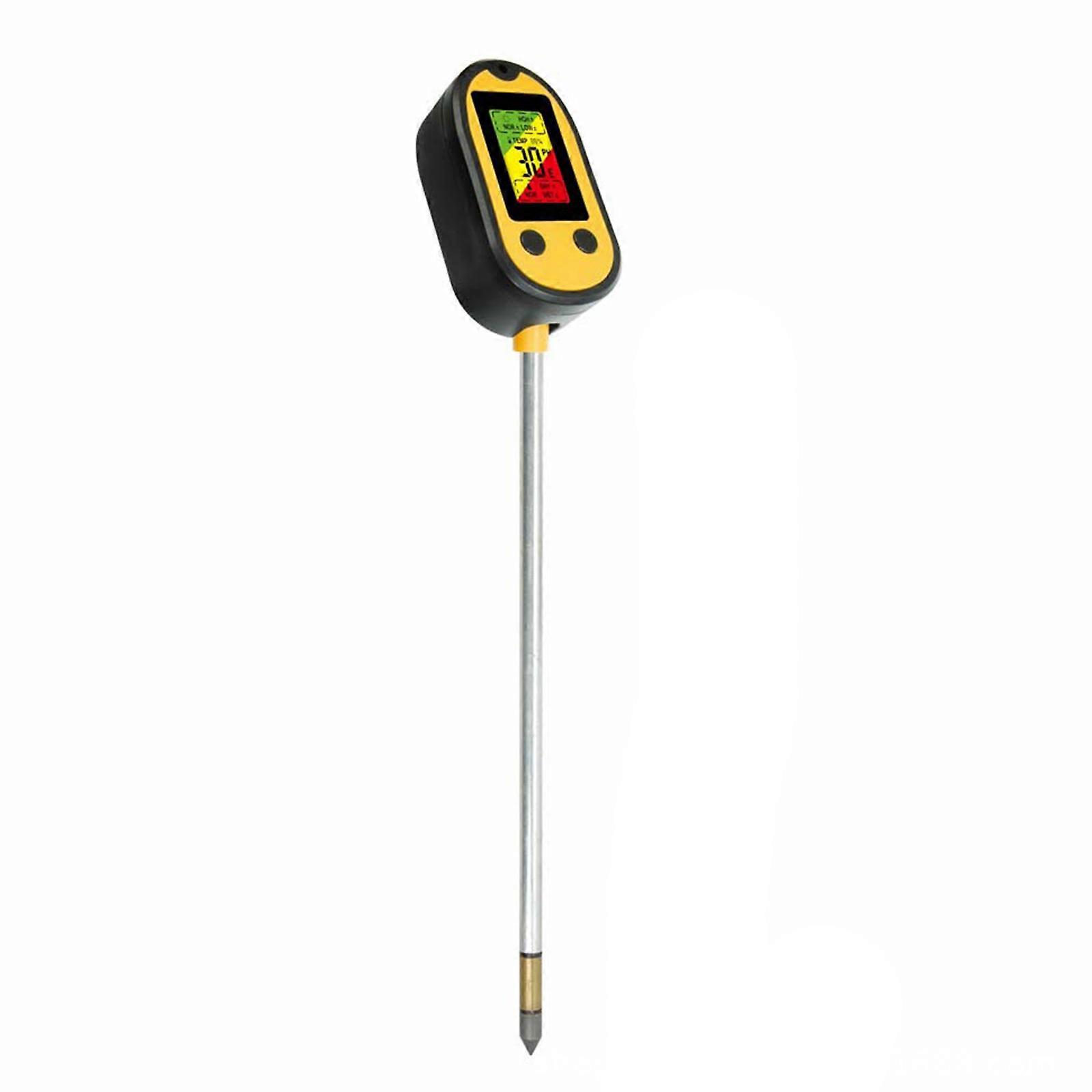 Soil PH Meter 6-in-1 Soil PH Tester Soil Moisture Meter Plant Soil Testing Kit with Moisture/Light/PH for Lighting PH