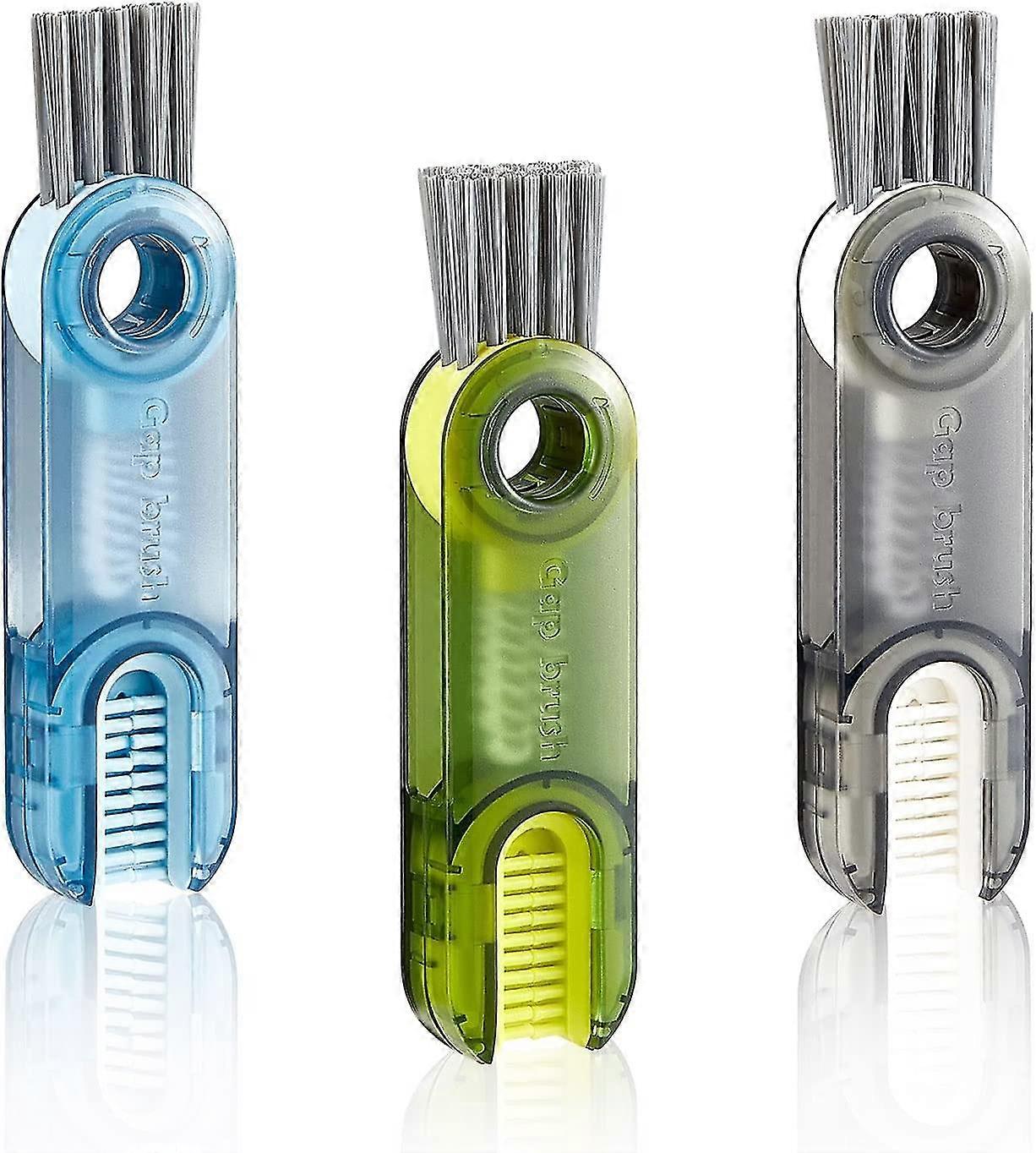 3 in 1 Cup Lid Cleaning Brush Set - 3 Pack Multi-Function Small Bottle Cleaning Brushes