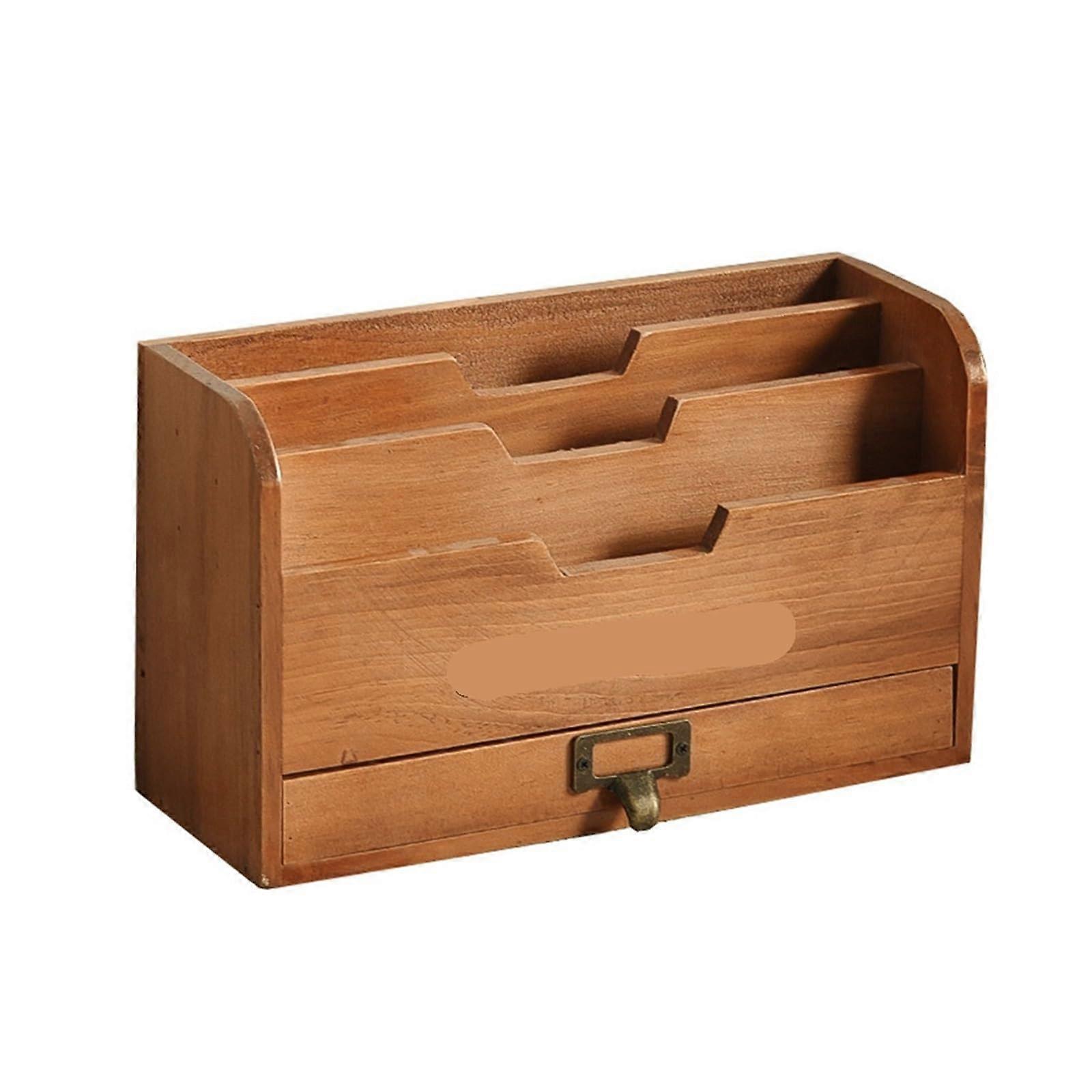 spaper holder wood storage shelf, file/letter holder, desk/mailbox, wall storage box
