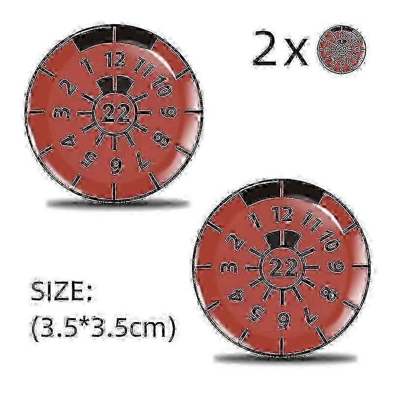 2pcs 3D gel αυτοκόλλητο σήμα σφραγίδας πινακίδας κυκλοφορίας, αυτοκόλλητες πλάκες TUV -GSLA