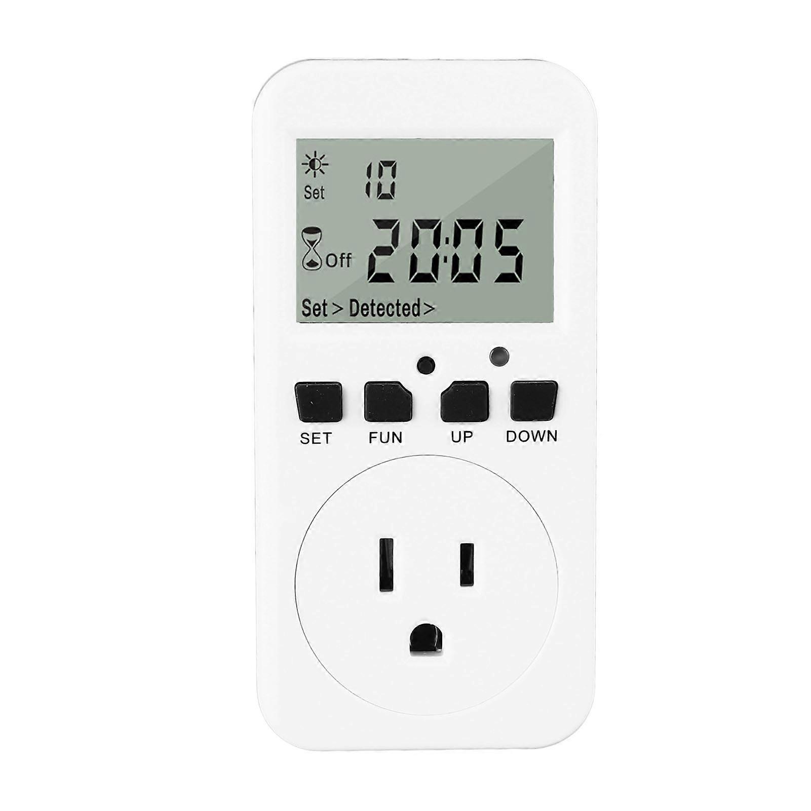 Digital Timer Socket Auto Power Off Countdown LCD Digital Electrical Outlet Timer
