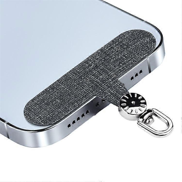 Phone Tether Tab Stainless Steel+Oxford Cloth Rotary Patch for Phone Strap Lanyard