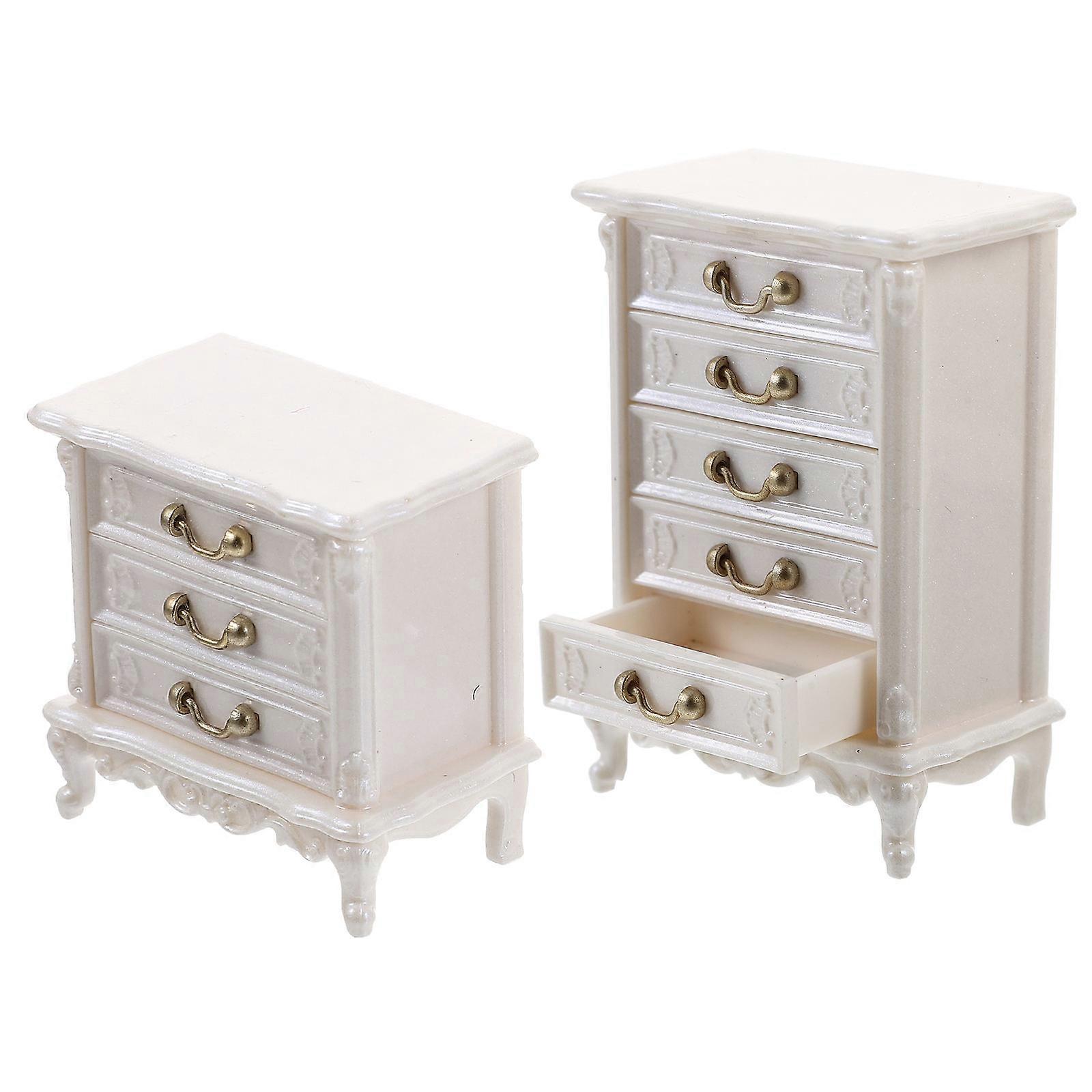 Decorative Mini Cabinet Adding Charm to Miniature Bedroom Displays
