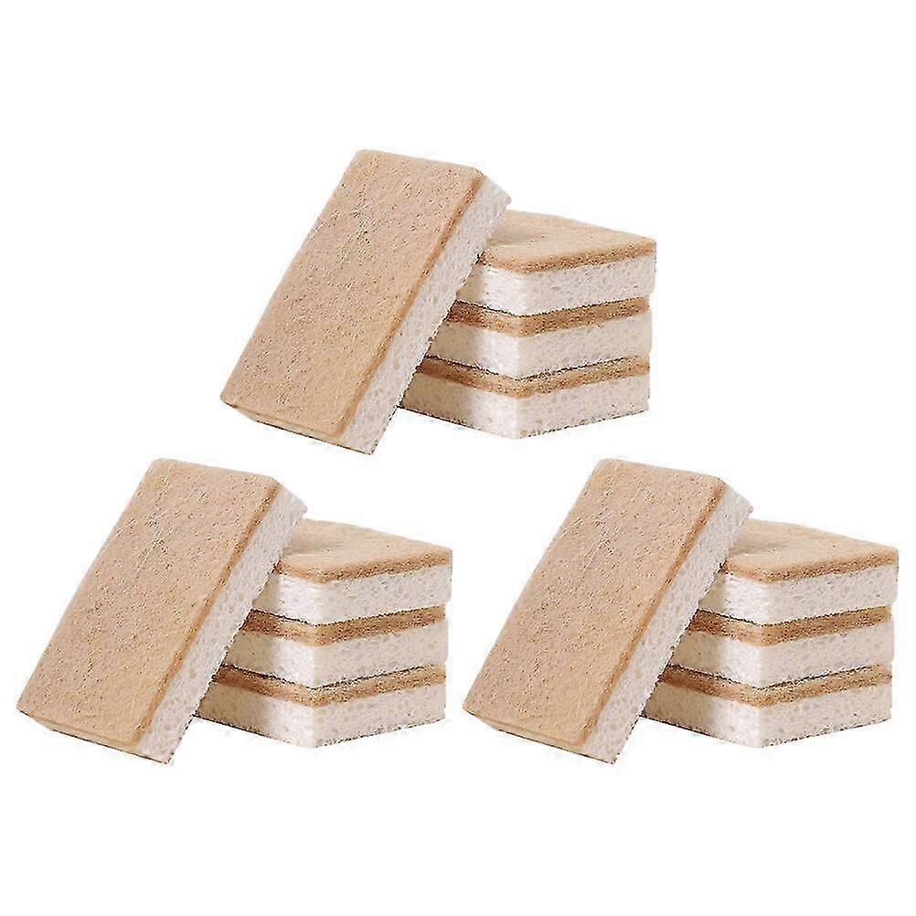 12pcs Multi-function Cleaning Sponges for Home & Dishes (11x7x2cm)