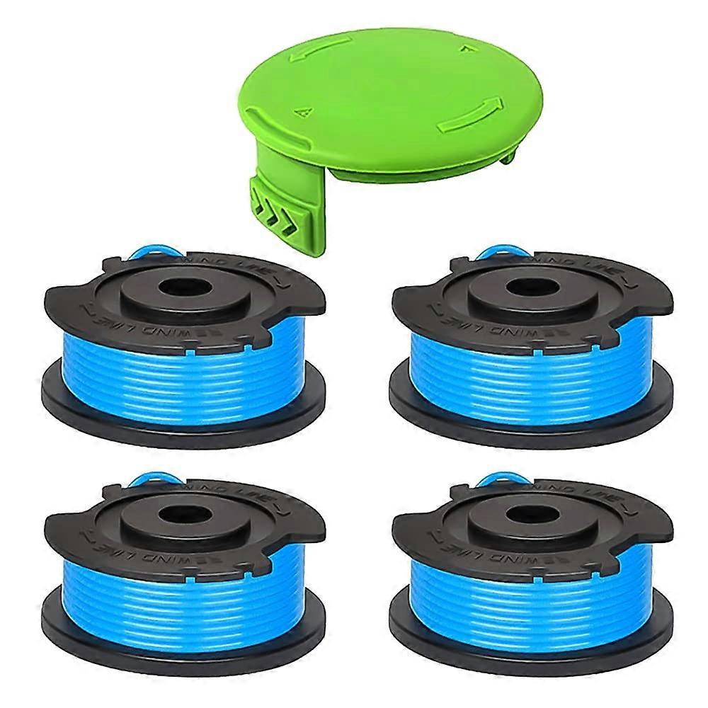 For Greenworks BST4000 ST40L00 2100702 Lawn Mower 4 Line Spool + 1 Spool Cap, 29252&29092